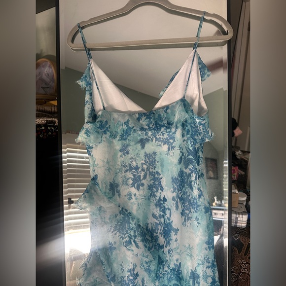 NWT ASOS Tiered Ruffle Cami Slip Floral Maxi Dress - Picture 13 of 14